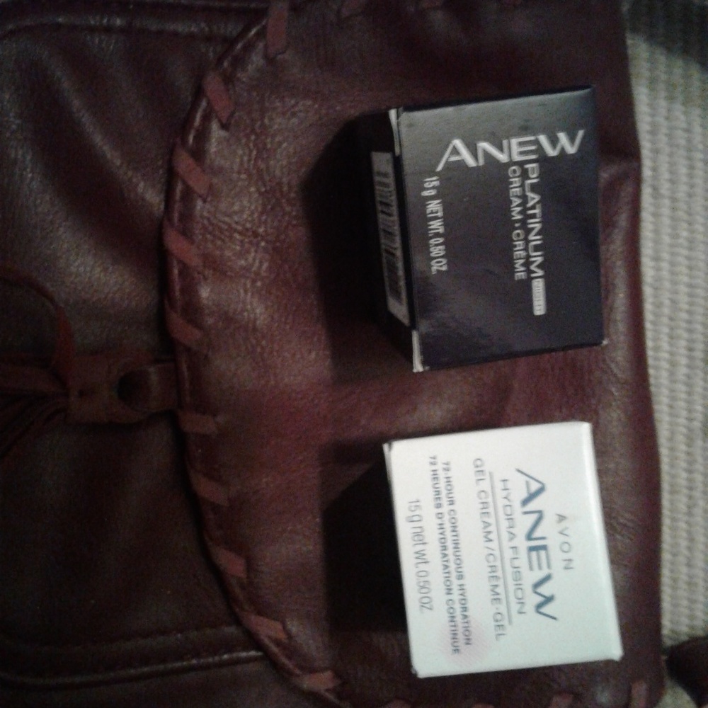 Avon Mauve Leather Crossbody Bag Custom bundle